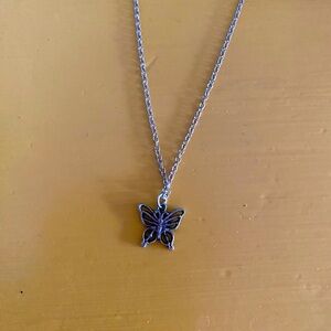 Vintage y2K American eagle butterfly necklace